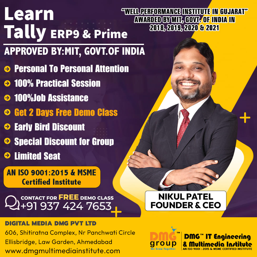 Tally Prime Course In Ahmedabad